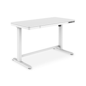 Elektrisch hhenverstellbarer Schreibtisch mit USB-Ladestation und Schublade DA-90406 (wei)