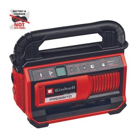 Hybrid-Kompressor PRESSITO 18/25 Hybrid, 18Volt / 220Volt (rot/schwarz, ohne Akku und Ladegert) (4020430)