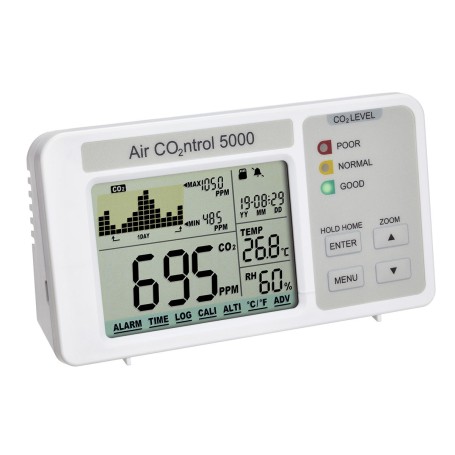 Dostmann CO?-Monitor mit Datenlogger AIRCO2NTROL 5000, CO2-Messgert (wei) (31.5008.02)