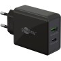 USB-C PD Dual-Schnellladegert 30 Watt (schwarz, 1x USB-A, 1x USB-C PD) (61673)
