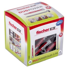 Dbel DUOPOWER 8x65 S PH LD (hellgrau/rot, 25 Stck, mit Schraube) (538261)