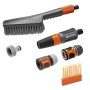 Cleansystem Grundausstattung mit Handbrste S soft (grau/orange, inkl. 10 Seifenstbchen, Reinigungsspritze, Verbinder) (18862-20)