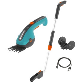 Akku-Grasschere ClassicCut Li Set, 3,6Volt (trkis/schwarz, Li-Ionen-Akku 2,5Ah, mit Teleskopstiel und Laufrdern) (09886-20)