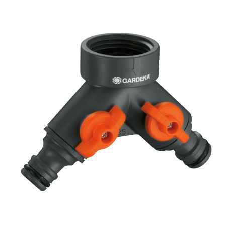 2-Wege Ventil 938-20 (grau/orange, 26,5mm (G 3/4")) (00938-20)