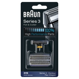Braun Series 3 Testina di ricambio 31S color argento - Compatibile con i rasoi della Serie 3 (072829)