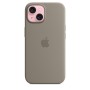 Apple Custodia MagSafe in silicone per iPhone 15 - Grigio creta (MXPG3ZM/A)