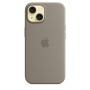 Apple Custodia MagSafe in silicone per iPhone 15 - Grigio creta (MXPG3ZM/A)