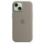 Apple Custodia MagSafe in silicone per iPhone 15 - Grigio creta (MXPG3ZM/A)