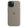Apple Custodia MagSafe in silicone per iPhone 15 - Grigio creta (MXPG3ZM/A)