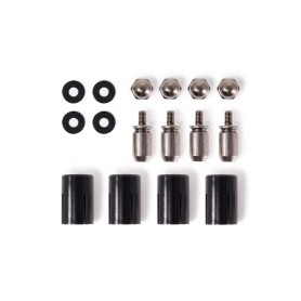 Core Push Mounting 17mm M3/M4/UNC 6-32 Set 4x, Befestigung/Montage (schwarz/silber, 17 mm) (15724)
