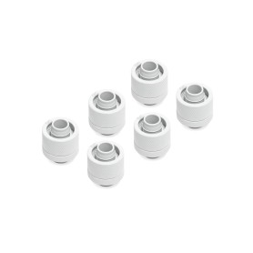 Eiszapfen 16/10mm Anschraubtlle G1/4 - White Sixpack (wei, fr weiche Schluche (PVC, Silikon, Neoprene)) (17625)