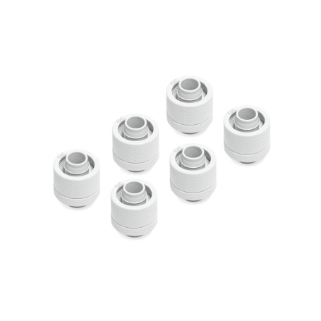 Eiszapfen 16/10mm Anschraubtlle G1/4 - White Sixpack (wei, fr weiche Schluche (PVC, Silikon, Neoprene)) (17625)