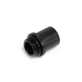 ES 8/5mm Anschraubtlle - Gerade - (schwarz, fr weiche Schluche (PVC, Silikon, Neoprene)) (17643)