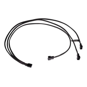 Y-Kabelsplitter 4-Pin auf 3x 4-Pin PWM, 60cm (schwarz) (18681)
