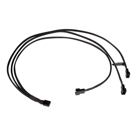 Y-Kabelsplitter 4-Pin auf 3x 4-Pin PWM, 60cm (schwarz) (18681)