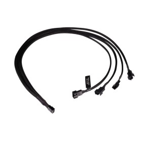Y-Kabelsplitter 4-Pin auf 4x 4-Pin PWM, 60cm (schwarz) (18684)