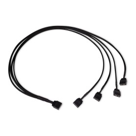 Y-Kabelsplitter aRGB 3-Pin auf 4x 3-Pin, 60cm (schwarz, inkl. Steckverbinder) (18712)