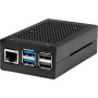 Aluminiumgehuse fr Raspberry Pi 5 (schwarz) (RB-ALUCASEP5-01B)