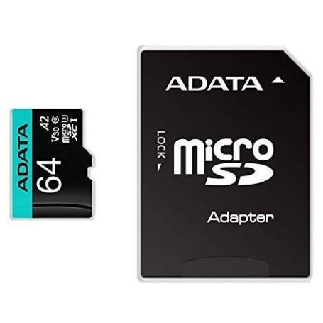 ADATA Premier Pro 64 GB MicroSDXC UHS-I Classe 10 (AUSDX64GUI3V30SA2-RA1)