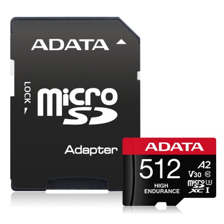 ADATA High Endurance 512 GB MicroSDXC UHS-I Classe 10 (AUSDX512GUI3V30SHA2-RA1)
