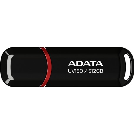 ADATA UV150 unità flash USB 512 GB USB tipo A 3.2 Gen 1 (3.1 Gen 1) Nero, Rosso (AUV150-512G-RBK)