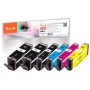 Peach PI100-397 cartuccia d'inchiostro 6 pz Compatibile Resa extra elevata (super) Nero, Ciano, Magenta, Nero per foto, Giallo