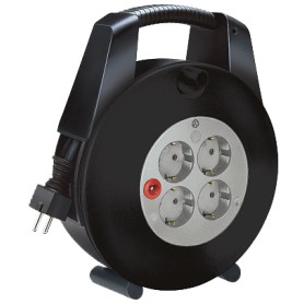 Brennenstuhl Vario Line prolunghe e multiple 15 m 4 presa(e) AC Nero, Grigio (1094200)