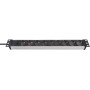 Brennenstuhl 1390007009 prolunghe e multiple 2 m 9 presa(e) AC Alluminio, Nero