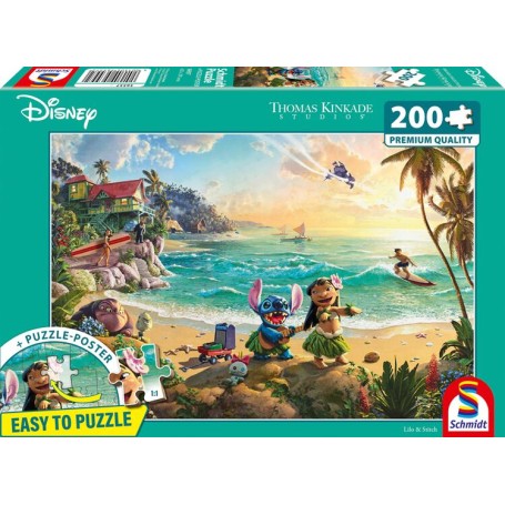 Thomas Kinkade Studios: Disney - Lilo & Stitch (200 Teile) (56557)