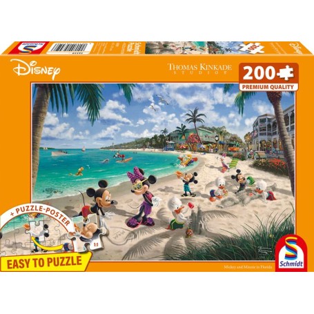 Thomas Kinkade Studios: Disney - Mickey & Minnie in Florida (200 Teile) (56559)