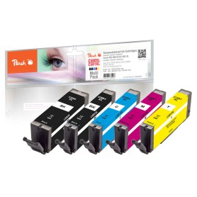 Peach PI100-378 cartuccia d'inchiostro 5 pz Compatibile Resa elevata (XL) Nero, Ciano, Magenta, Giallo