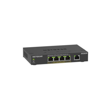 NETGEAR GS305Pv3 Non gestito Gigabit Ethernet (10/100/1000) Supporto Power over Ethernet (PoE) Nero (GS305P-300EUS)