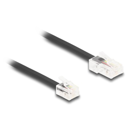 DeLOCK Cavo telefonico da RJ45 maschio a RJ11 maschio nero 1 m (88035)