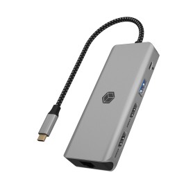 ICY BOX IB-DK4012-CPD Cablato USB 3.2 Gen 1 (3.1 Gen 1) Type-C Antracite, Nero (61058)