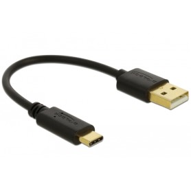 DeLOCK 80954 cavo USB 0,15 m USB A USB C Nero