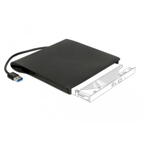 DeLOCK 42603 box per lettore ottico 13,3 cm (5.25") SATA III Nero