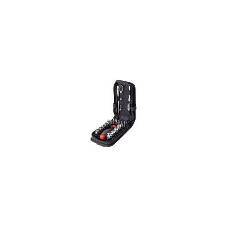 Steckschlssel- und Bit-Satz 1/4", 40-teilig (mit Ratsche und Steckgriff) (44684)