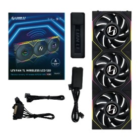 Lian Li 12TLLCD1W3B sistema di raffreddamento per computer Case per computer Ventilatore 12 cm Nero