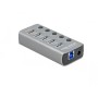 DeLOCK 63263 hub di interfaccia USB 3.2 Gen 1 (3.1 Gen 1) Type-B 5000 Mbit/s Grigio (63263)