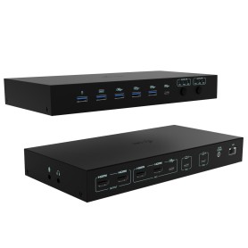 i-tec USB-C KVM Dock PRO for Three Hosts, Dual Video, with 2x Power Delivery, max 92W (C31KVMDOCKPDPRO)