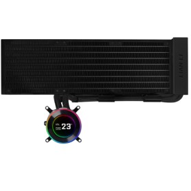Lian Li GA II Hydroshift II LCD-C 360N Case per computer Dissipatore di calore/Radiatore Nero (GHS2LCD36B)