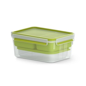 EMSA CLIP & GO XL Contenitore per il pranzo 2,3 L Verde, Trasparente 1 pz (3110600385)