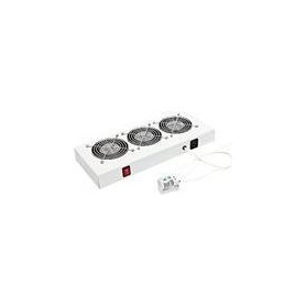 Triton RAC-CH-X24-X1 - Rack-Lüftereinsatz - mit Ventilator, Thermostat - Wechselstrom 230 V - RAL 7035