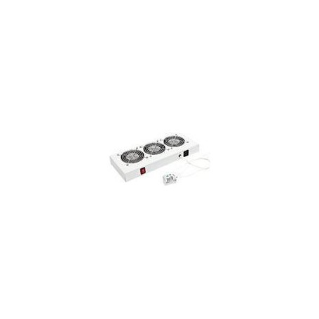 Triton RAC-CH-X24-X1 - Rack-Lüftereinsatz - mit Ventilator, Thermostat - Wechselstrom 230 V - RAL 7035