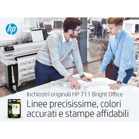 HP Cartuccia inchiostro nero DesignJet 711, 80 ml (CZ133A)