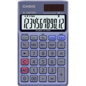 Casio SL-320TER+ calcolatrice Tasca Calcolatrice di base Blu (SL-320TER)