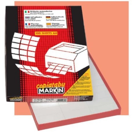 Markin 210A420 etichetta autoadesiva Bianco 1200 pz (210A420)