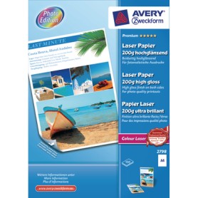 Avery 2798Z carta fotografica A4 Bianco Lucida (2798)