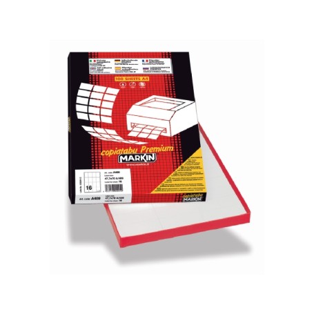 Markin 210R310 etichetta autoadesiva Cerchio Permanente Bianco 100 pz (210R310)