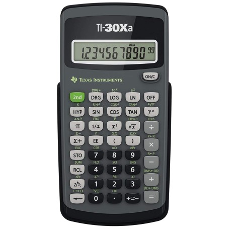 Texas Instruments TI-30Xa calcolatrice Tasca Calcolatrice scientifica Nero, Grigio (TI30XA)